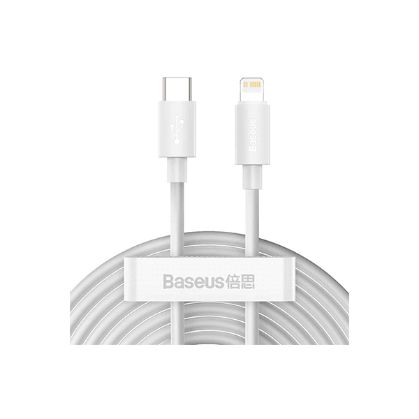 BASEUS Simple Wisdom Data Cable Kit Type-C To iPhone PD 20W (2Pcs/set) PD 20W 1.5M TZCATLZJ-02