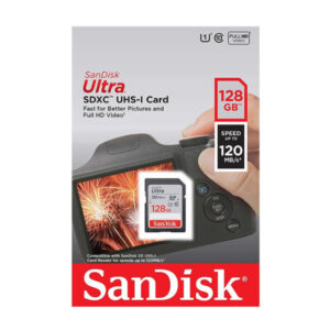 SanDisk Ultra 128GB SDXC 120 MBS UHS-I Memory Card