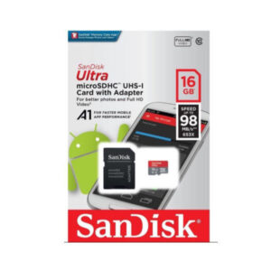 SanDisk Ultra SDHC 98 MB/s 16GB with Adapter