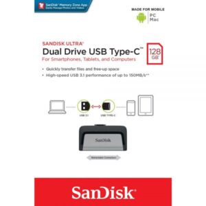 SanDisk Ultra Dual Drive 128GB USB Type-C Flash Drive