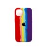 Apple Rainbow Silicone Back Cover