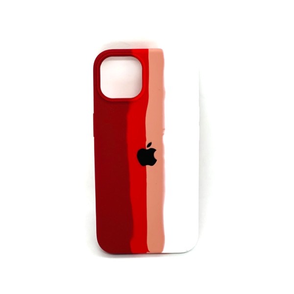 Apple Rainbow Silicone Back Cover