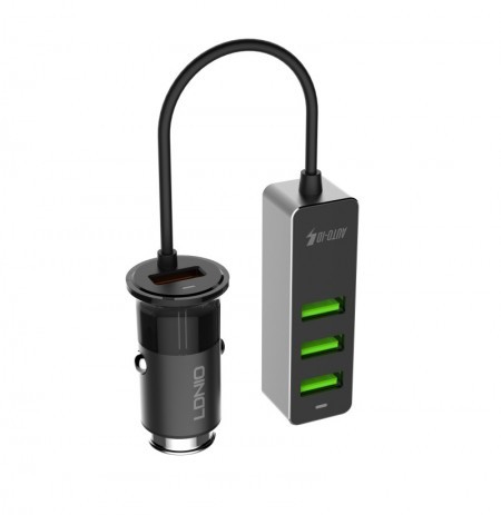 LDNIO C61 4 USB Port Car Charger