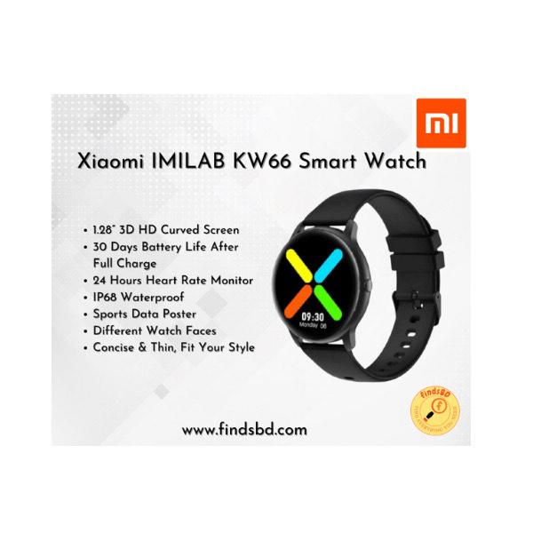 Xiaomi - Smart watch IMILAB KW66 OX IP68 black