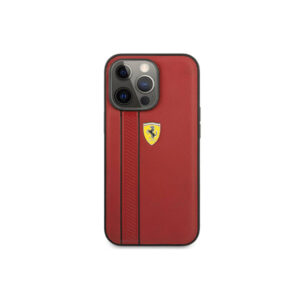 Ferrari Original Leather Back Cover for iPhone 13 Pro Max 