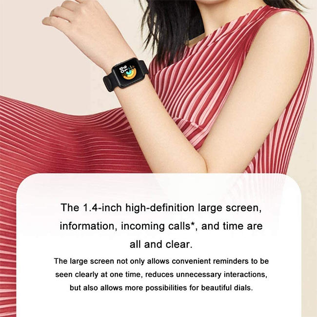 Xiaomi Redmi Watch 2 Lite, 100+ Fitness Modes, 1.55 Colorful Touch  Display, 5 ATM Water Resistance, SPO₂ Measurement, 24-Hour Heart Rate  Tracking
