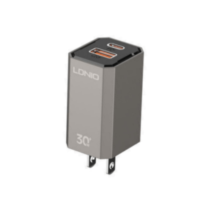 LDNIO A2527C 30W PD + QC3.0 Wall Charger – US Plug with Type-C to Lightning Cable in Sri Lanka