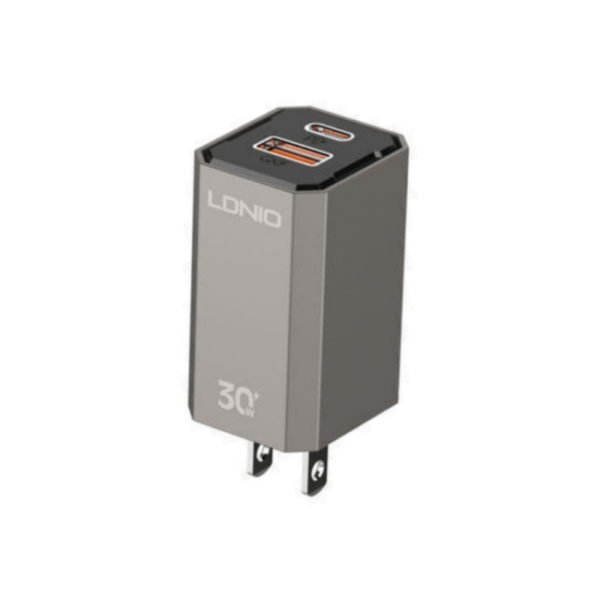 LDNIO A2527C 30W PD + QC3.0 Wall Charger – US Plug with Type-C to Lightning Cable in Sri Lanka
