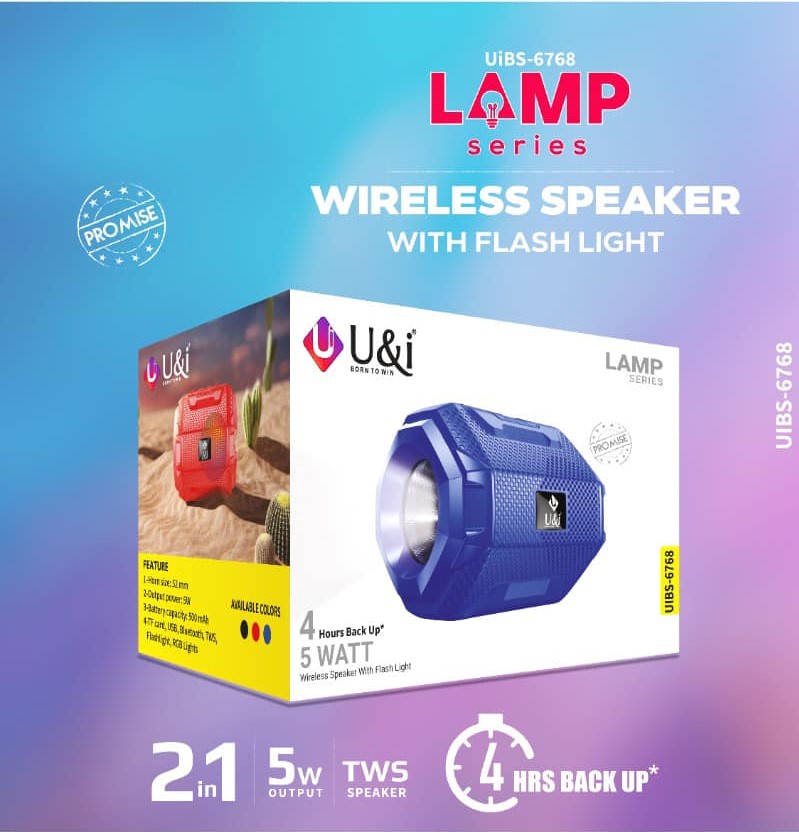 U&I UINB-6768 Wireless Speaker with Flash light in sri lanka otc.lk