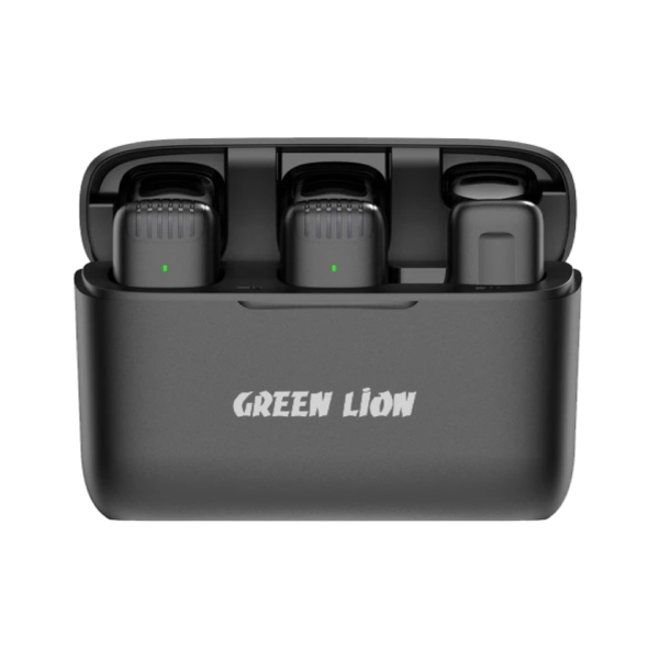Green Lion 2 in 1 Wireless Microphone with Lightning Connector - Black GN2WMICLGBK - OTC.LK