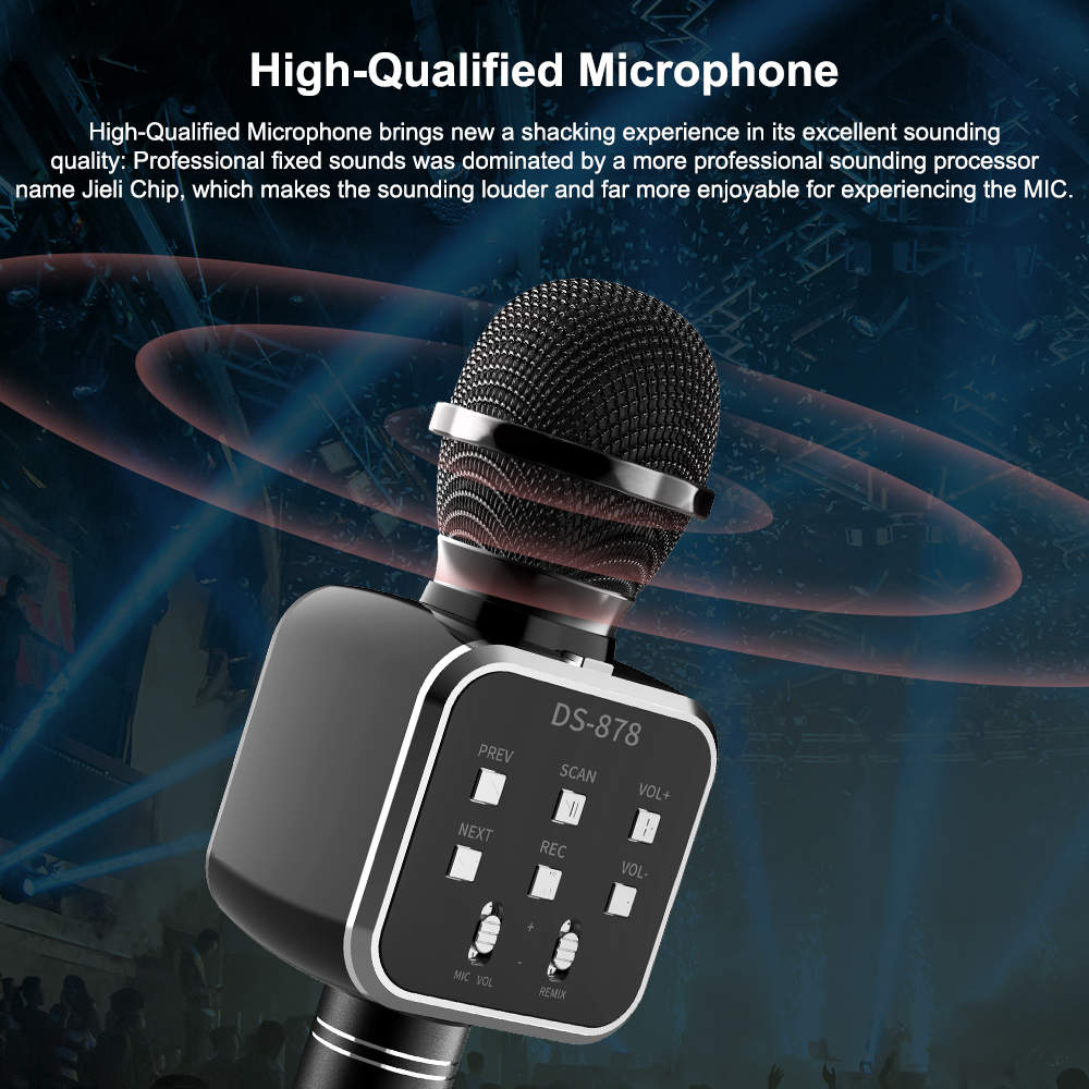 DS878 Wireless Microphone Hi Fi Speaker in sri lanka otc.lk