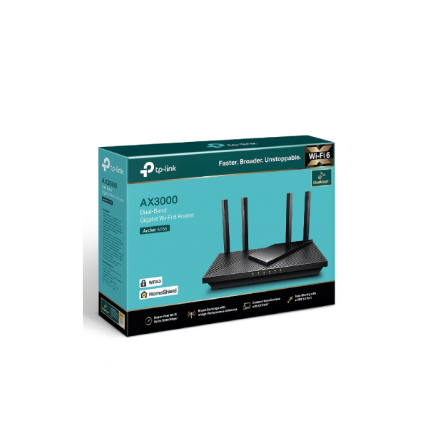 TP-Link Archer AX55 WiFi 6 AX3000 Smart WiFi Router - 802.11ax Wireless  Router, Gigabit Internet Router, Dual Band, OFDMA, MU-MIMO, OneMesh  Compatible 
