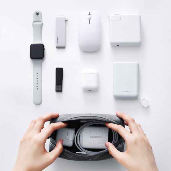 Ugreen 80520 Electronics Accessories Organizer Bag, Leather Storage OTC.LK