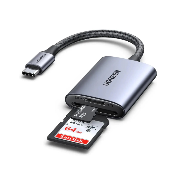 BUDI Multifunct 9 In 1 SD Card Reader Cable USB 3.0 Type-C Adapter 5Gbps  Transfer Memory Card High Speed Card Reader Tool Box
