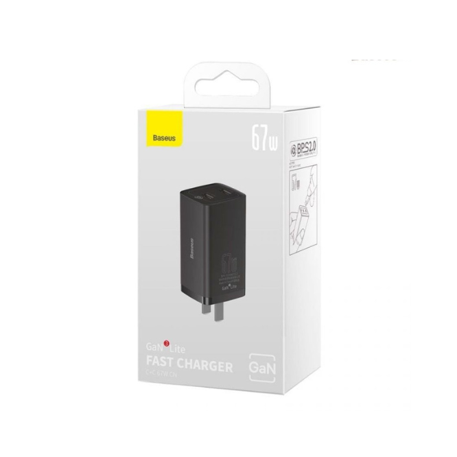 Baseus Gan 3 Lite Fast Charger 67W - CCGL000101