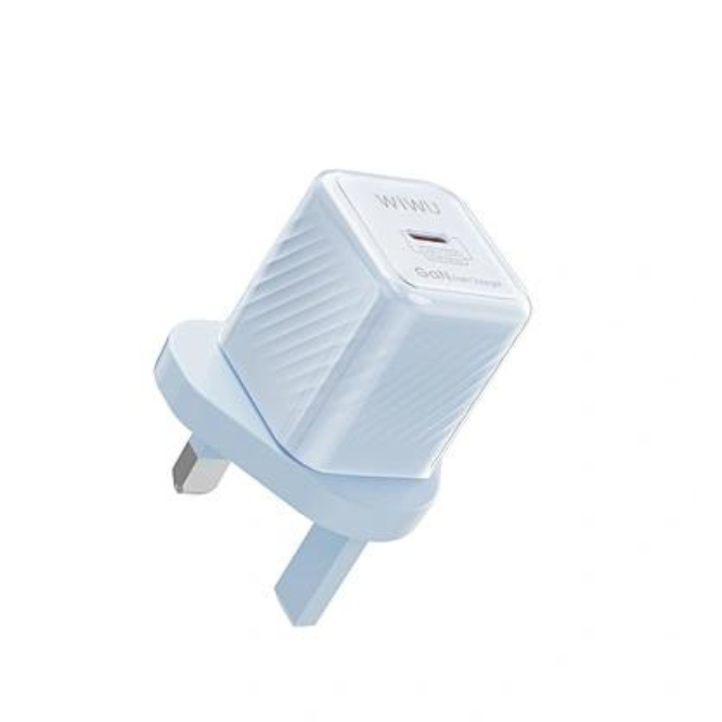 WIWU Wi-U016 Jello 20W PD Gan Fast Charger 3 Pin - White
