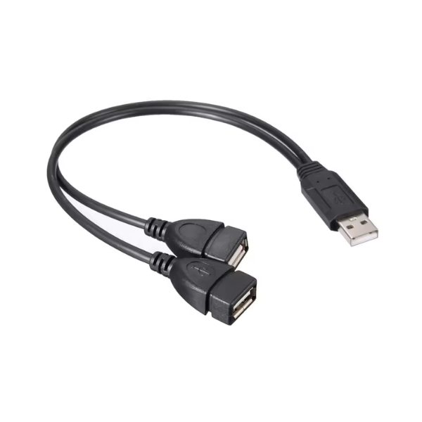 USB 1 Male To 2 Female Splitter Cable - OTC.LK