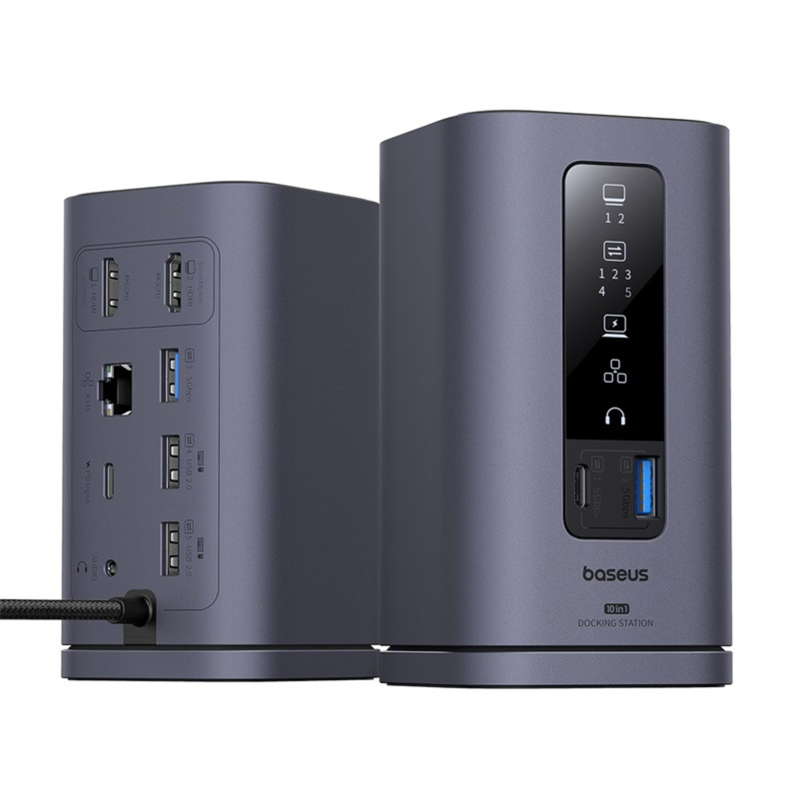 Baseus Spacemate Series 10-in-1 (Mac) Docking Station Gray B00568102813-00