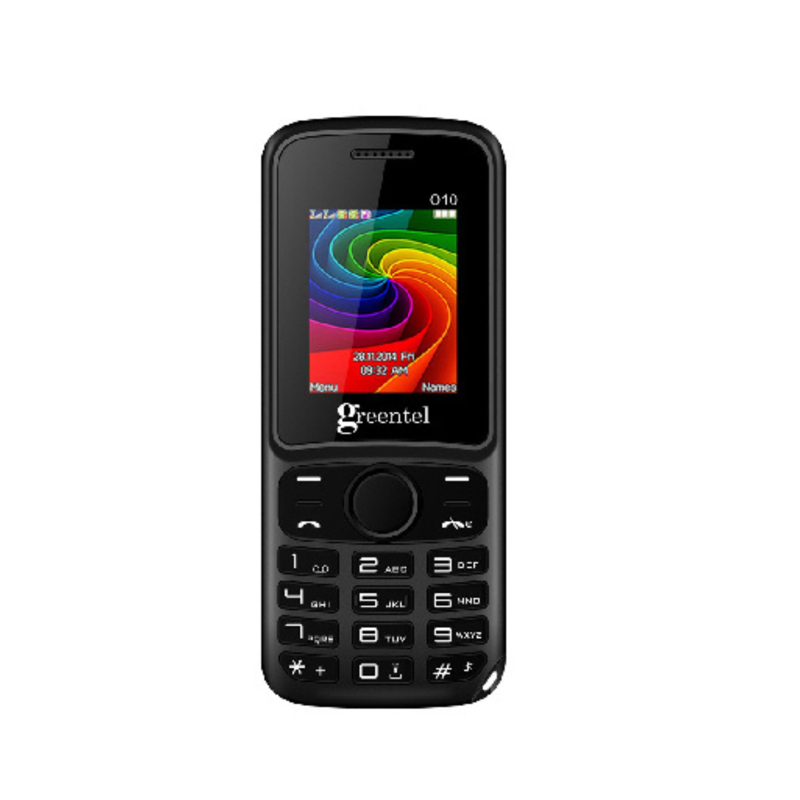 Greentel O10 Feature Phone - Black / Green