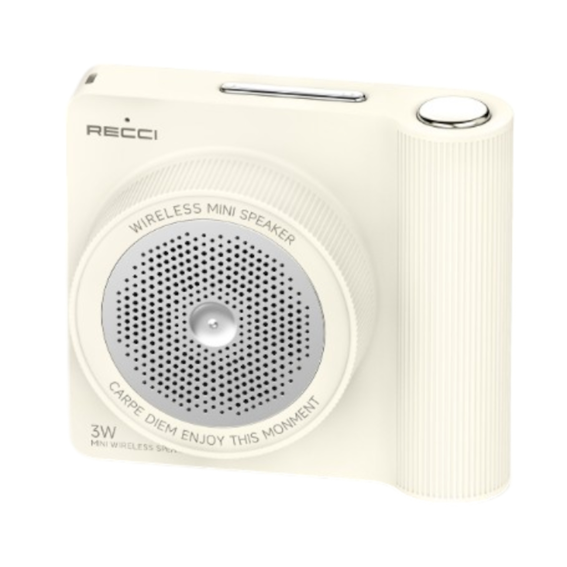 Recci RSK-W48 Retro Style Mini Wireless Speaker Beige