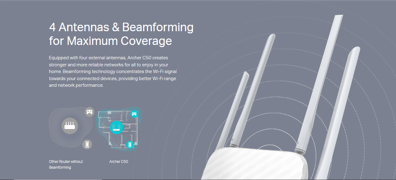 Ac1250 Router Specifications TP-Link AC1200 Wifi Router Archer C50 - OTC.LK