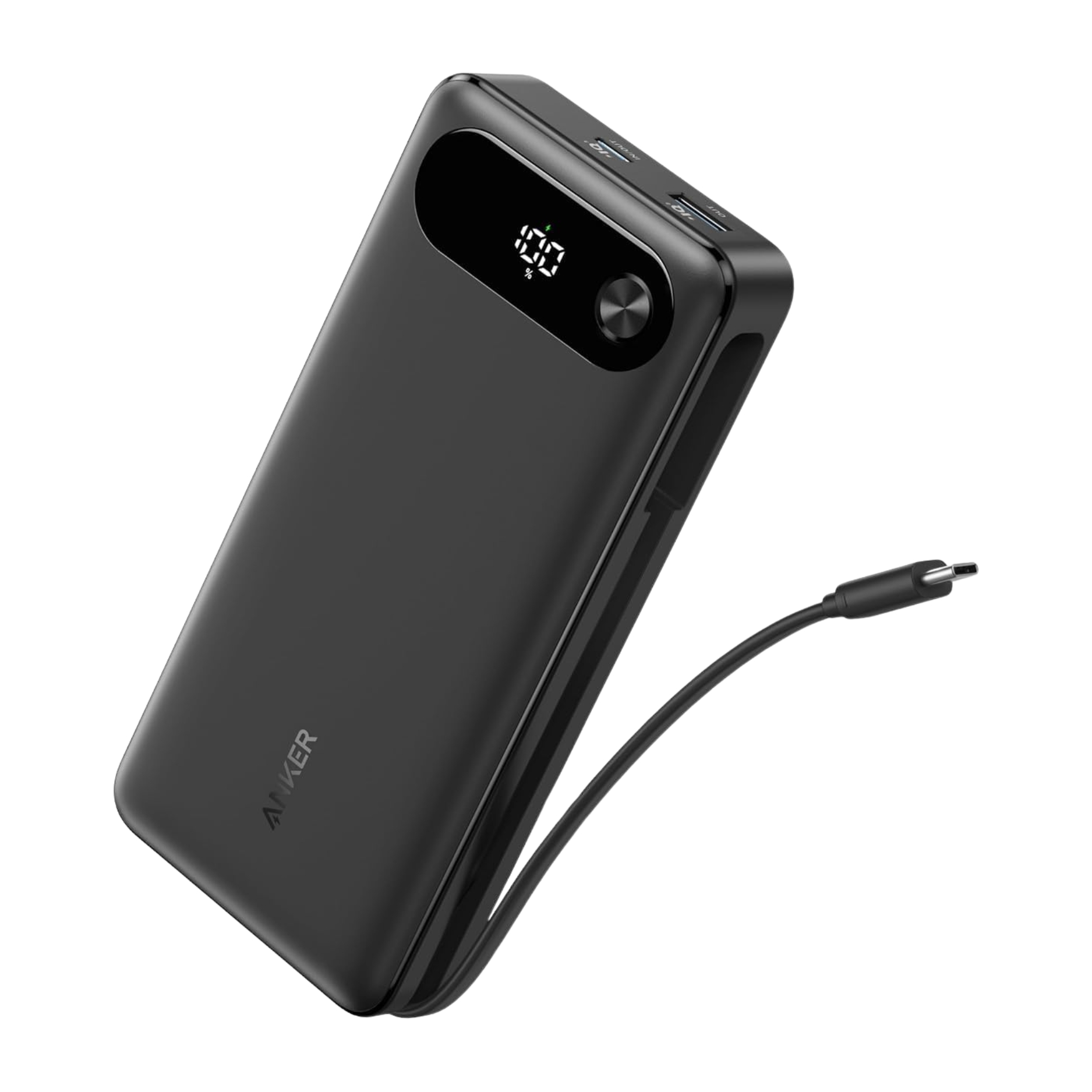 Anker 20000mAh 65w Two-Way Powerbank With Built-In Cable Black - A1383H11