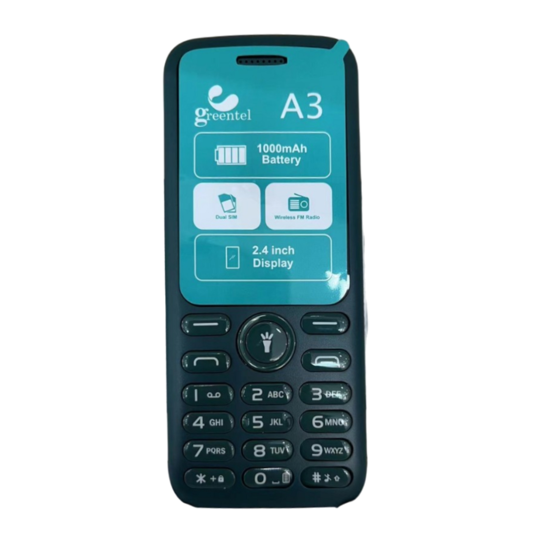Greentel A3 Feature Phone Black
