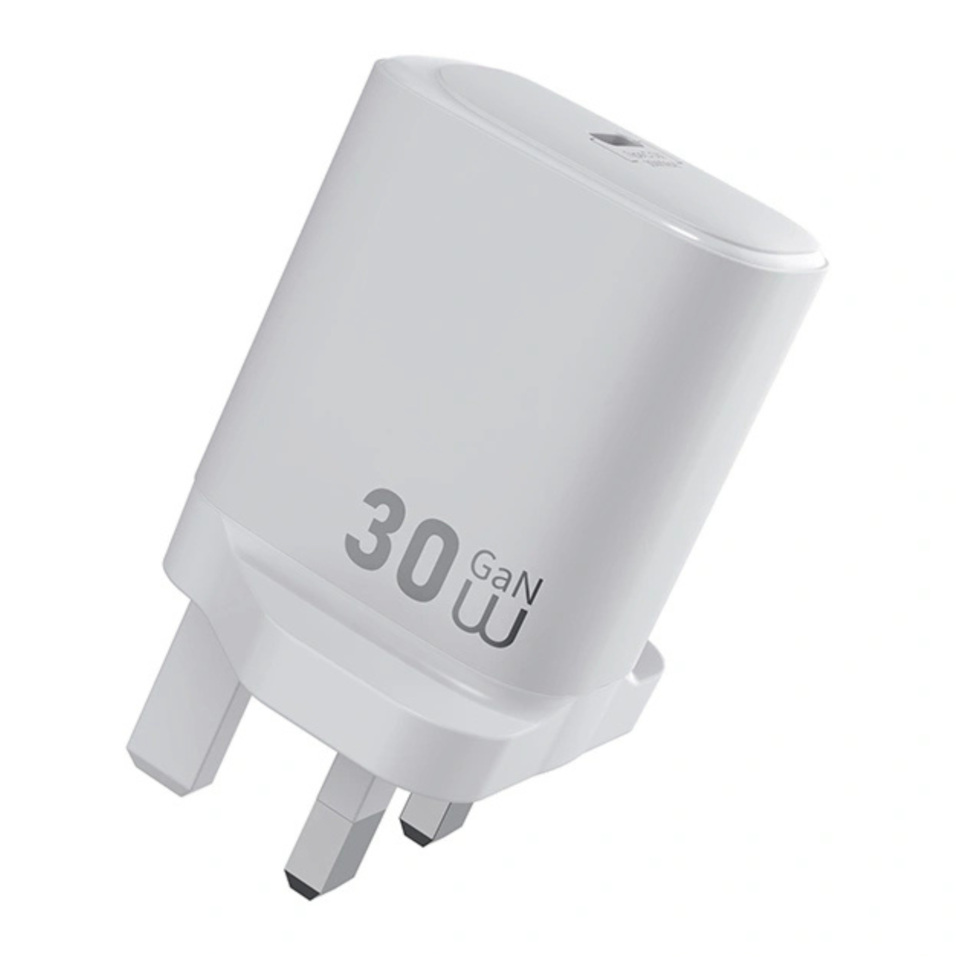 Wiwu WI-G008 30w Essen Gan Fast Charger White 3pin 37left.lk
