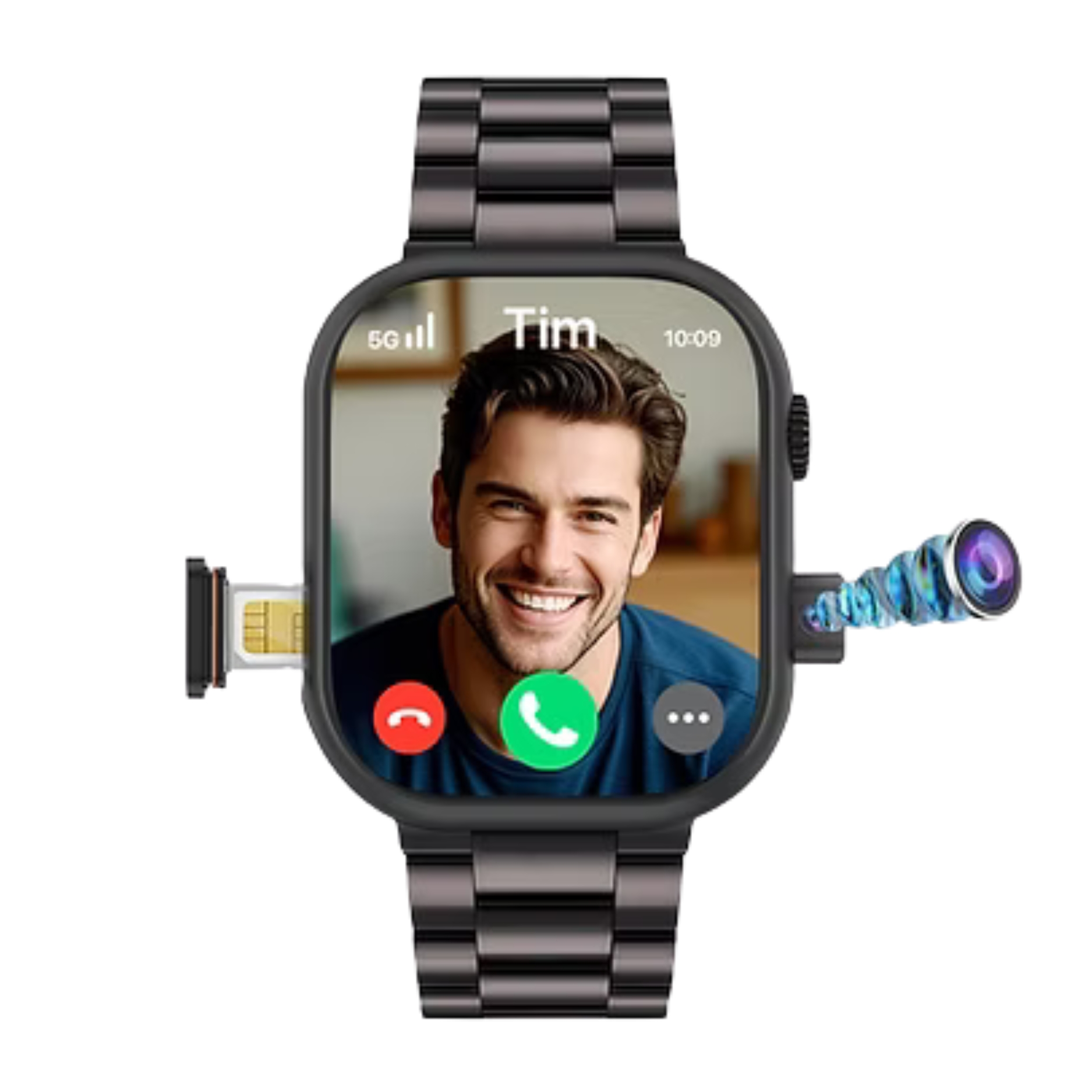 X-Inova MX3 Pro 5G Camera Smartwatch Black with 3 Straps