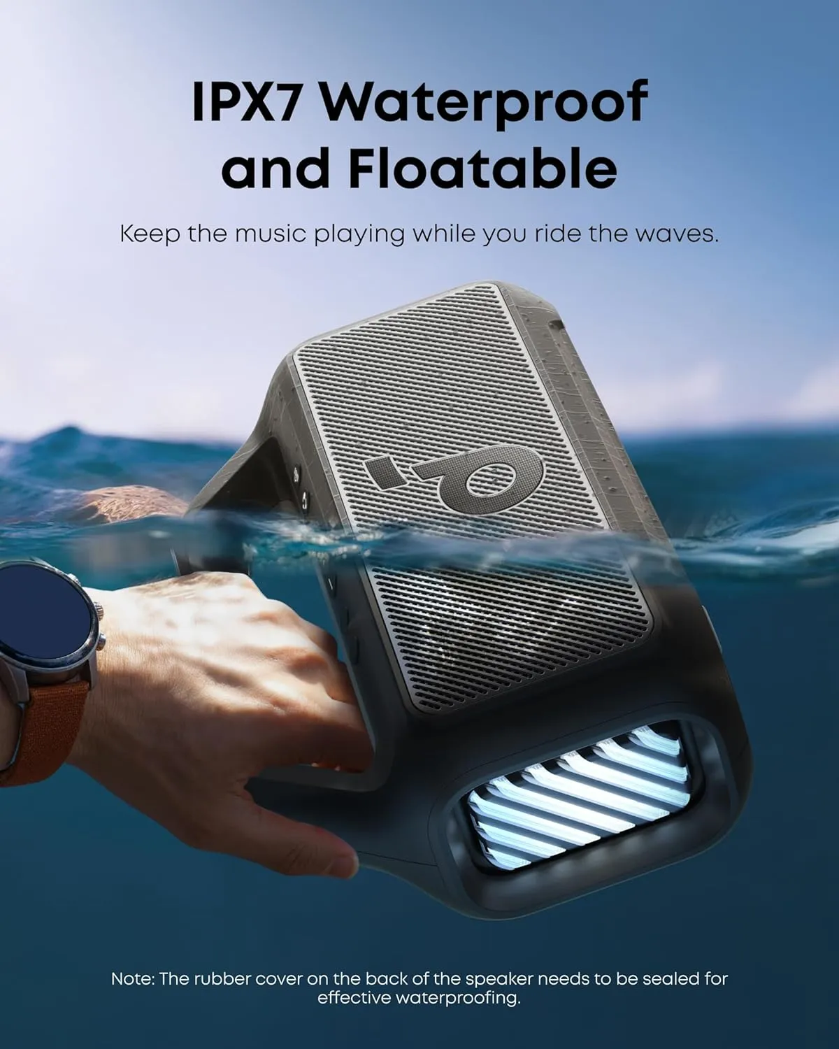 IPX7 waterproof Bluetooth speaker for outdoor use