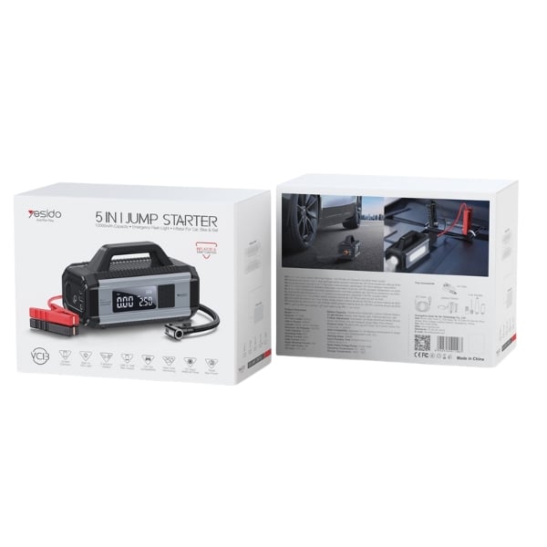 Yesido VC13 5-in-1 Inflator & Jump Starter