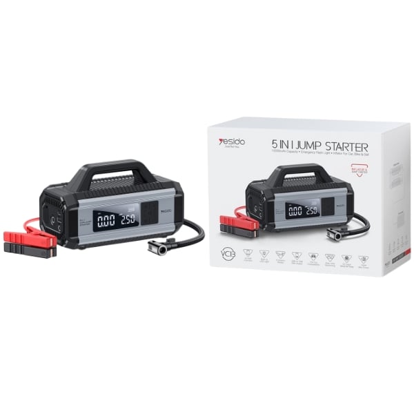 Yesido VC13 5-in-1 Inflator & Jump Starter