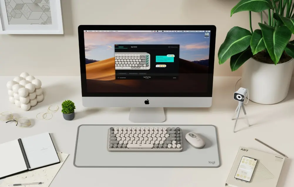 Popkeys Mist Logitech Popkeys Mechanical Typing Wireless Keyboard - Red - OTC.LK