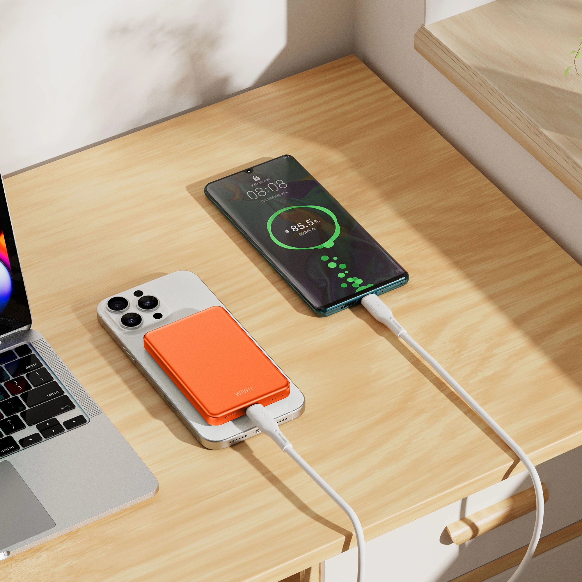 WIWU P15 Power Bank 5000mAh Ultra-Thin Magnetic Charger
