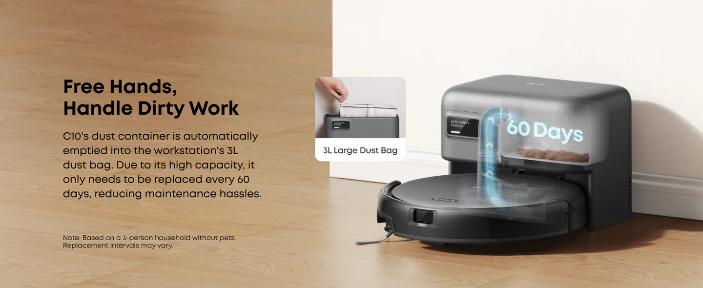 Anker Eufy C10 Robot Vacuum Auto-Empty | Smart Self-Cleaner