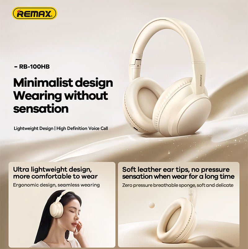 Remax headphone ear cushion detail