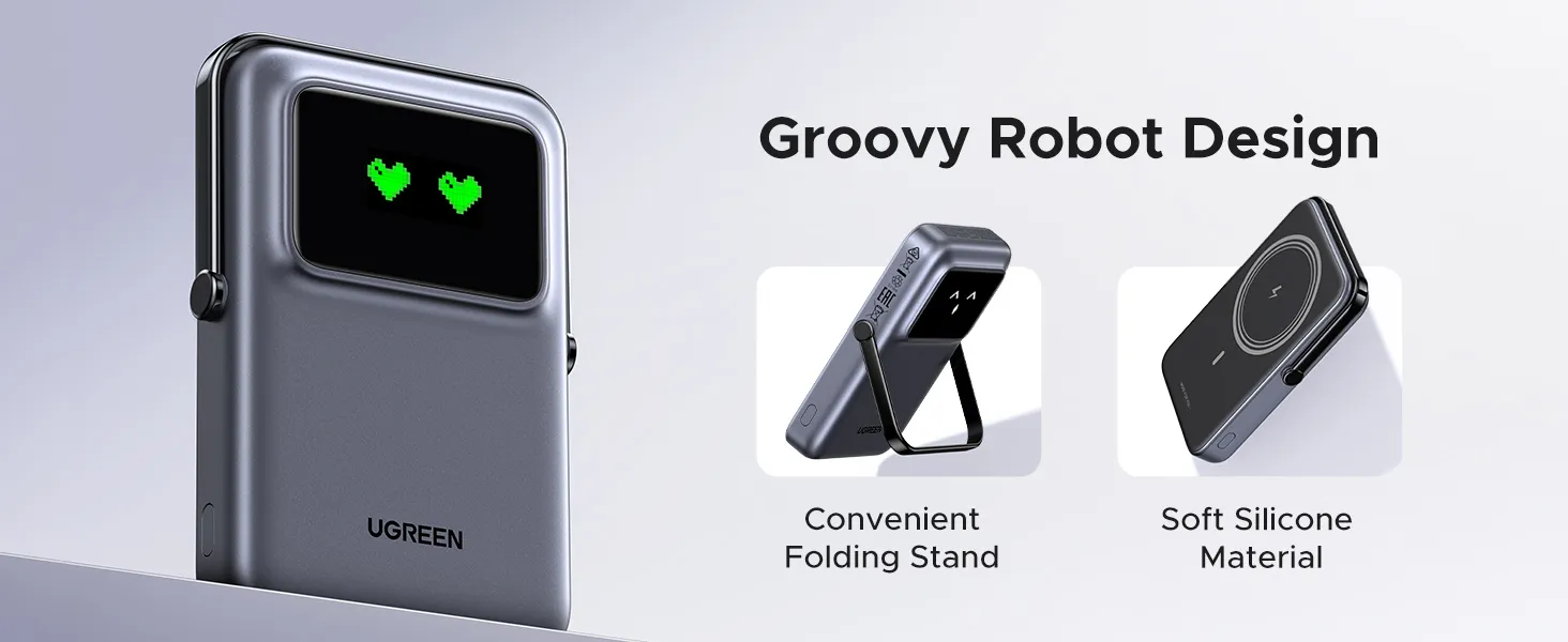 10000mAh snap on wireless charging battery pack