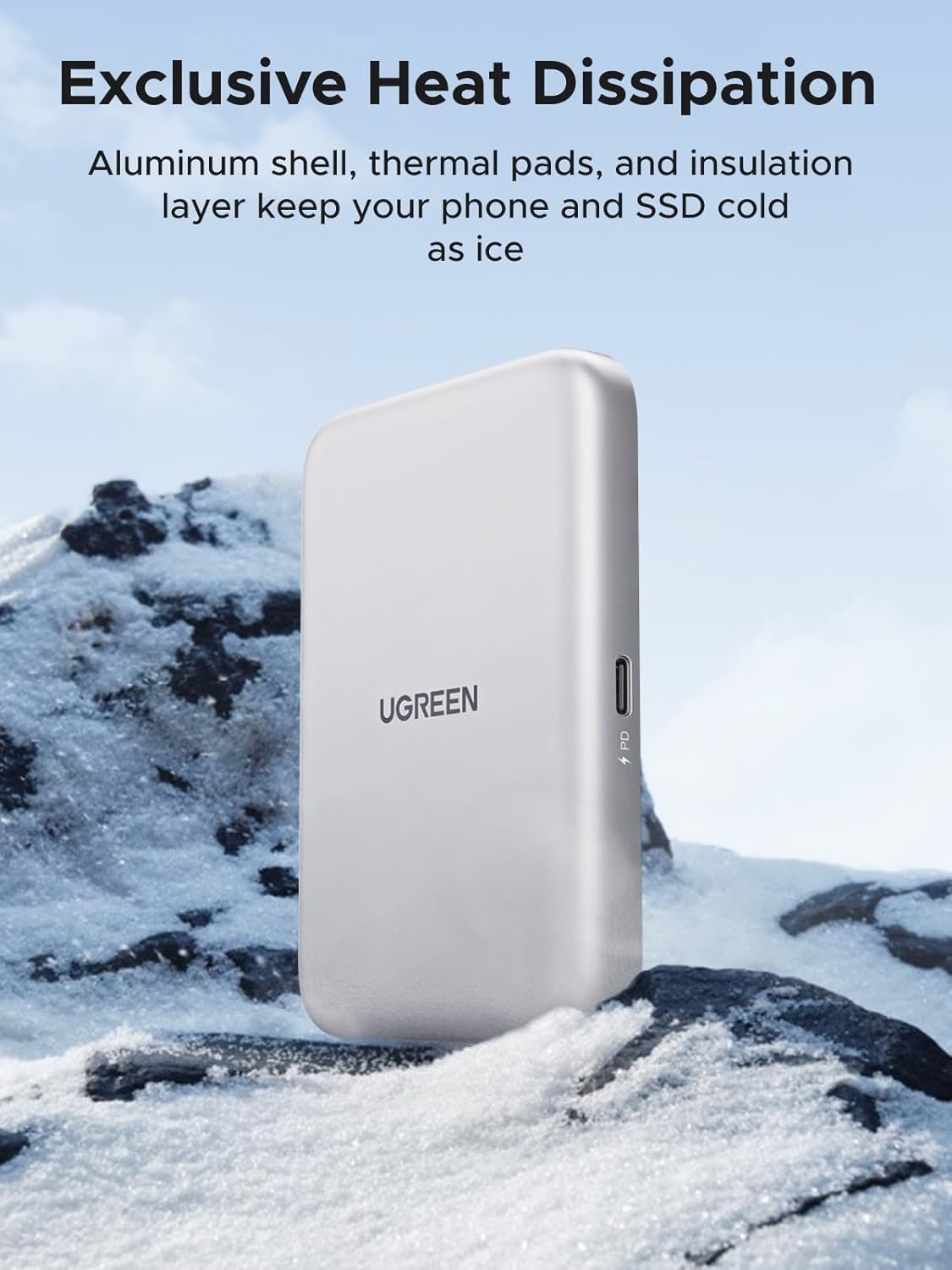 UGREEN magnetic M.2 NVMe SSD enclosure