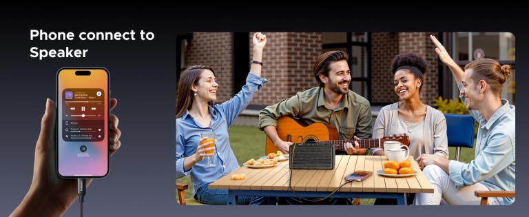 Type C to 3.5mm earphone adapter compact design