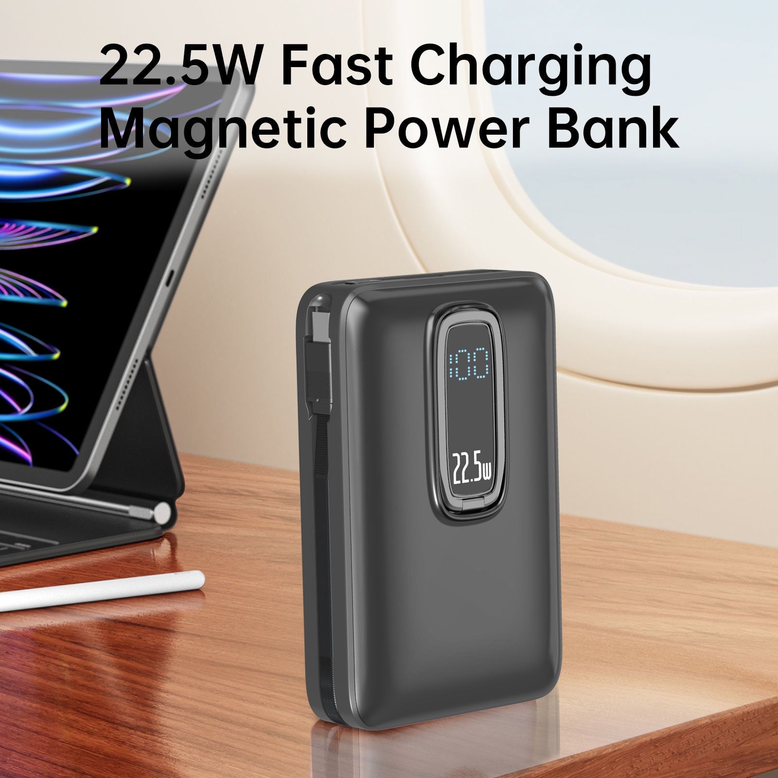Aspor magnetic wireless charging power bank