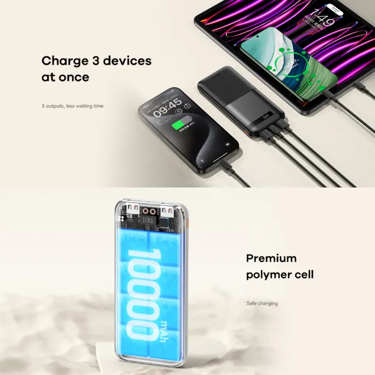 Black fast charging power bank