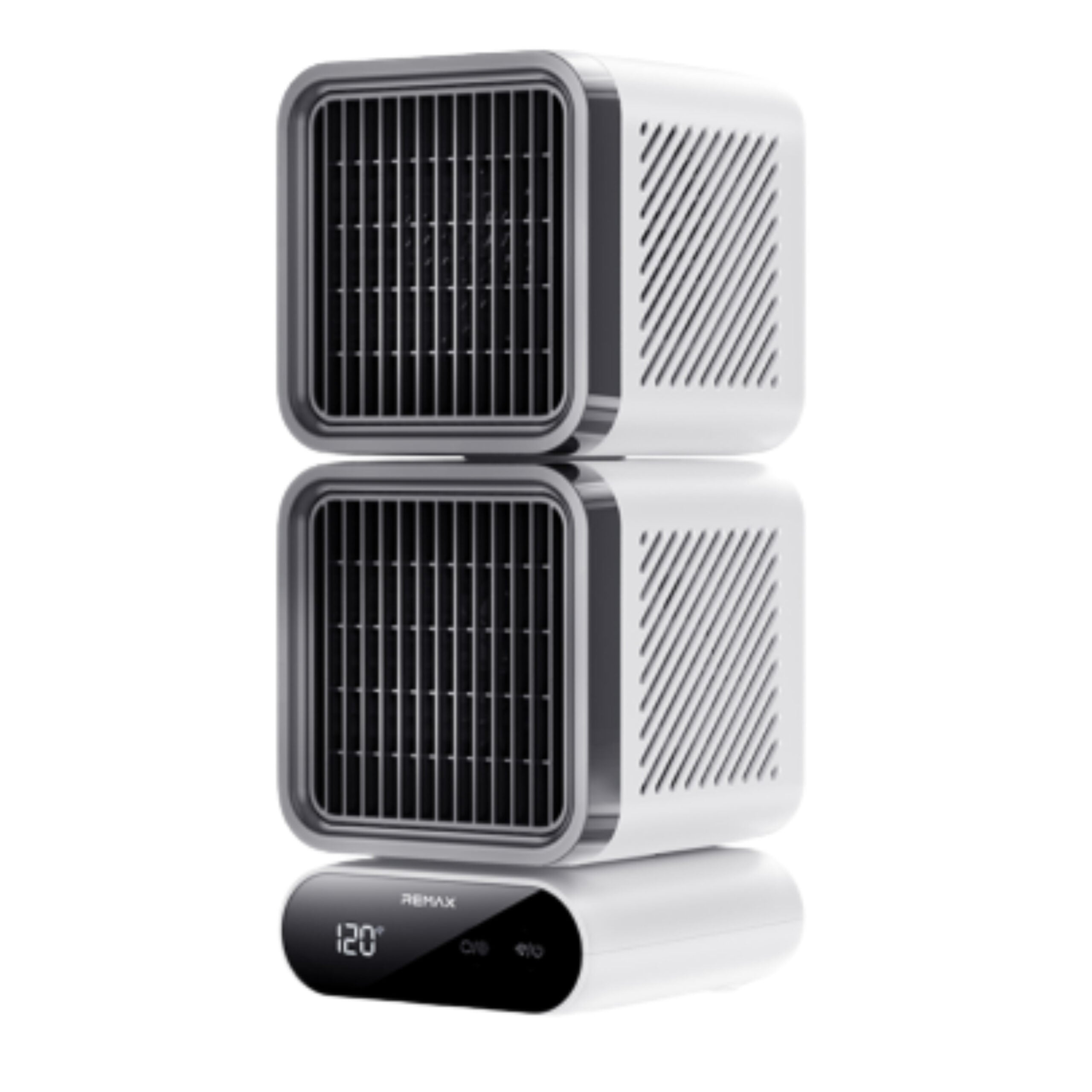 REMAX ZF12 デュアルターボファン Remax RS-ZF12 Dual Turbo Oscillating Desk Fan White