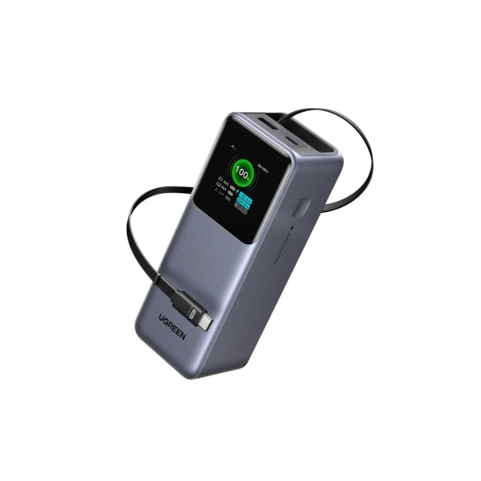 UGREEN 55987B 165W Power Bank with Retractable USB-C Cable