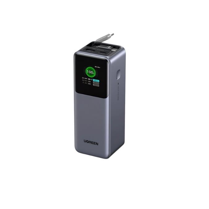 UGREEN 55987B 165W Power Bank with Retractable USB-C Cable