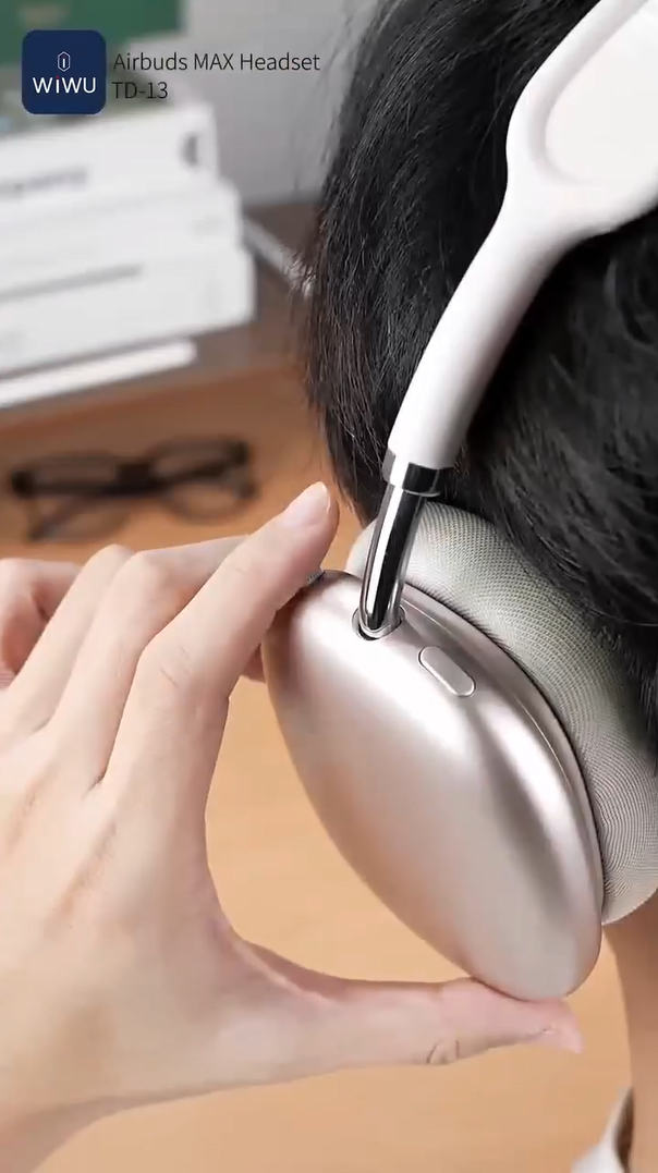 Premium wireless headphones with deep bass sound.