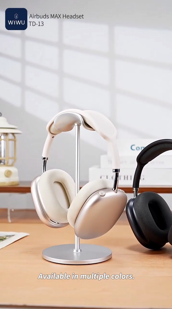 Premium wireless headphones with deep bass sound.