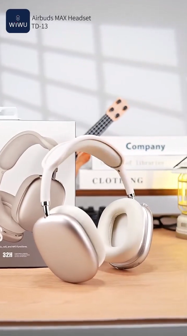 Premium wireless headphones with deep bass sound.
