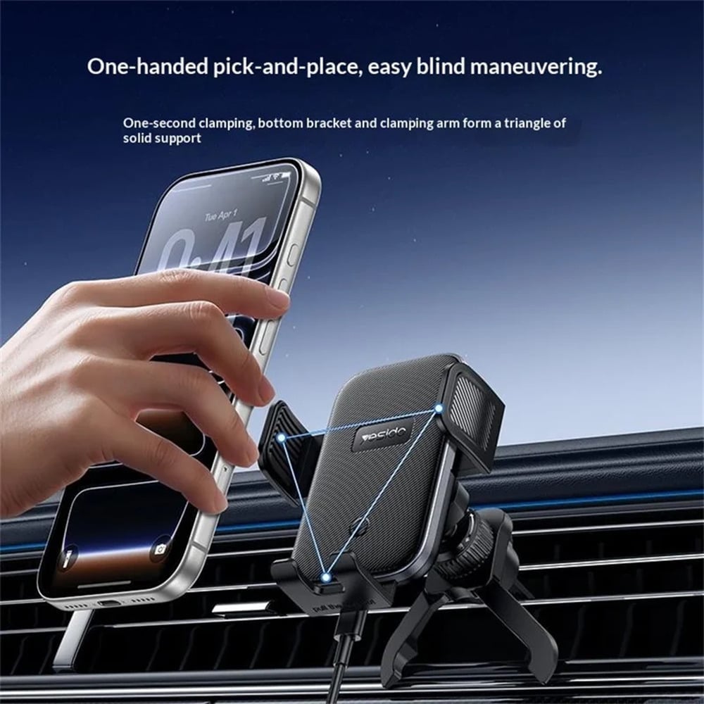 YESIDO C318 15W wireless car phone holder