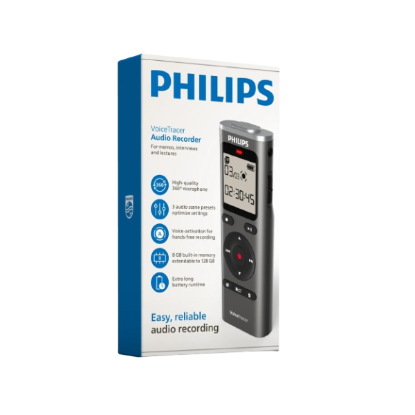 Philips Voice Tracer DVT1170 Digital Voice Recorder