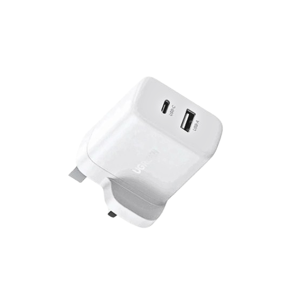 UGREEN 45315 20W 2-Port Fast Charger UK White